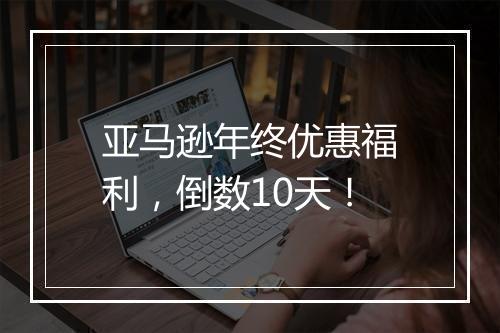 亚马逊年终优惠福利，倒数10天！