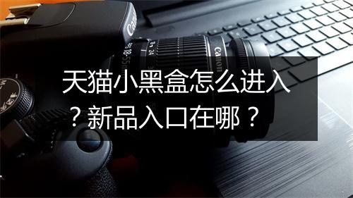 天猫小黑盒怎么进入？新品入口在哪？