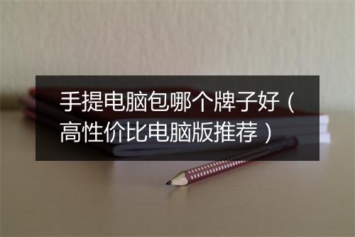 手提电脑包哪个牌子好（高性价比电脑版推荐）