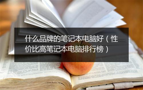 什么品牌的笔记本电脑好（性价比高笔记本电脑排行榜）