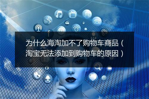 为什么海淘加不了购物车商品（淘宝无法添加到购物车的原因）