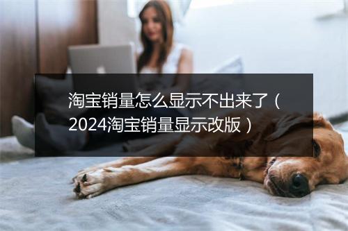 淘宝销量怎么显示不出来了（2024淘宝销量显示改版）