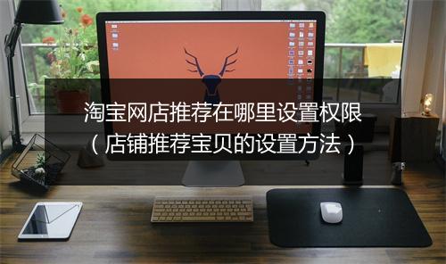淘宝网店推荐在哪里设置权限（店铺推荐宝贝的设置方法）