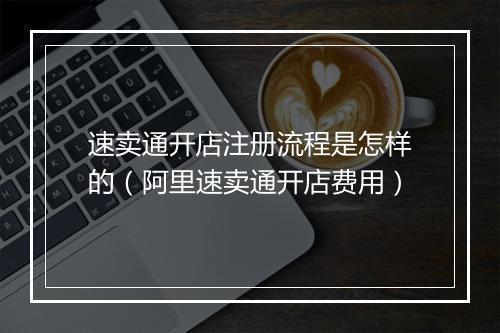 速卖通开店注册流程是怎样的（阿里速卖通开店费用）