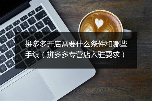 拼多多开店需要什么条件和哪些手续（拼多多专营店入驻要求）