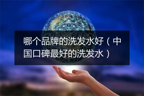 哪个品牌的洗发水好（中国口碑最好的洗发水）