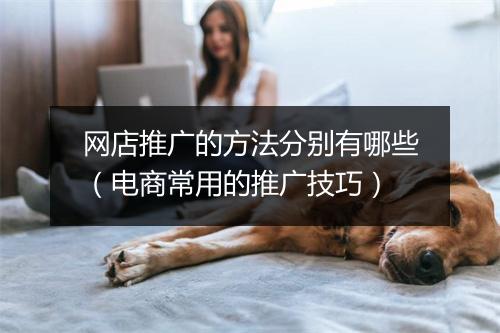 网店推广的方法分别有哪些（电商常用的推广技巧）