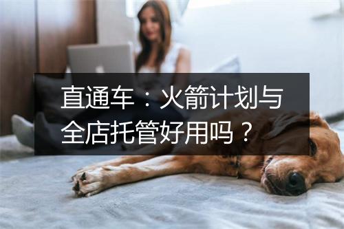 直通车：火箭计划与全店托管好用吗？