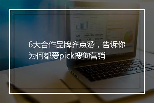 6大合作品牌齐点赞，告诉你为何都爱pick搜狗营销