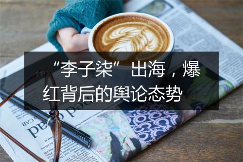 “李子柒”出海，爆红背后的舆论态势