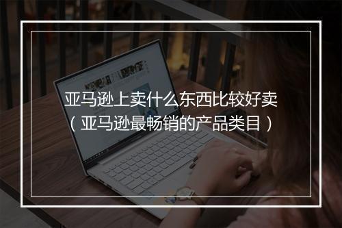 亚马逊上卖什么东西比较好卖（亚马逊最畅销的产品类目）