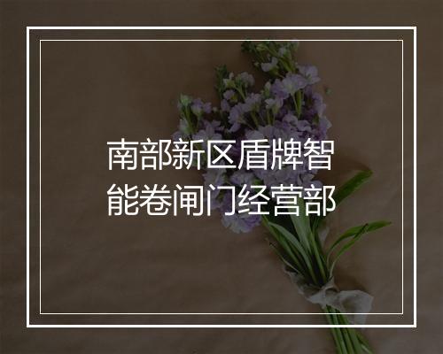 南部新区盾牌智能卷闸门经营部
