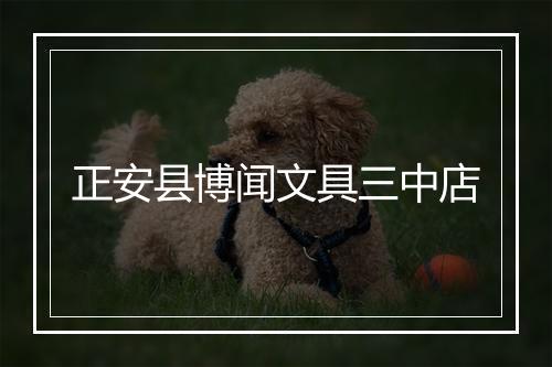 正安县博闻文具三中店