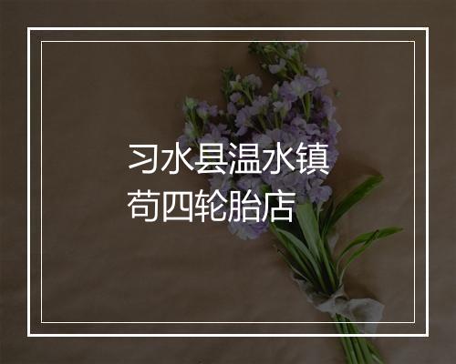 习水县温水镇苟四轮胎店