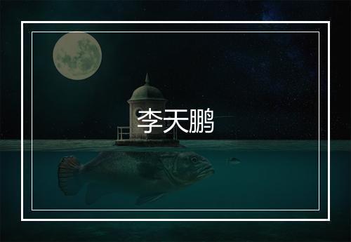 李天鹏