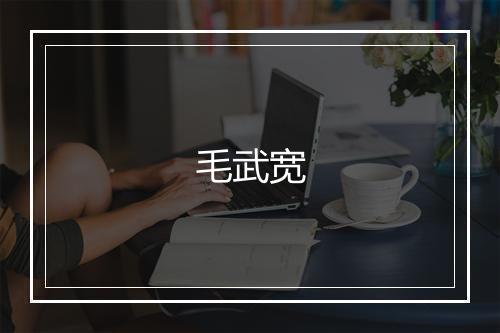 毛武宽