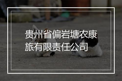 贵州省偏岩塘农康旅有限责任公司