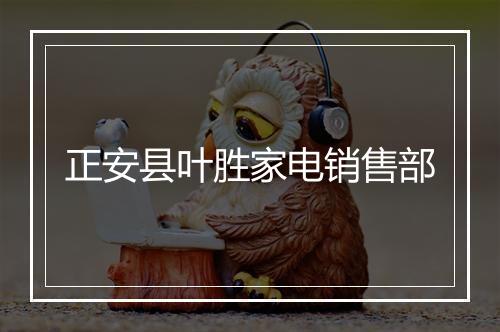 正安县叶胜家电销售部