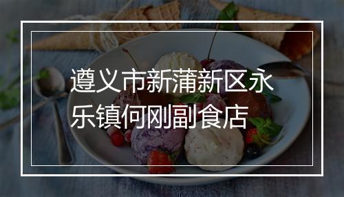 遵义市新蒲新区永乐镇何刚副食店