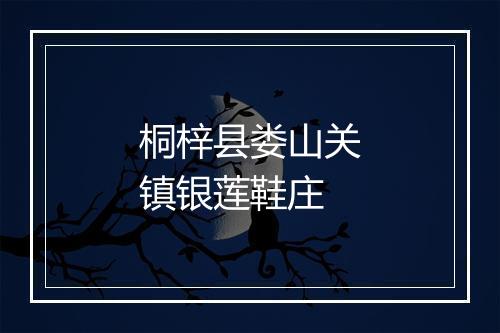 桐梓县娄山关镇银莲鞋庄