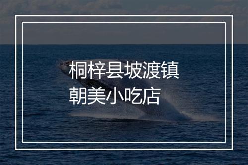 桐梓县坡渡镇朝美小吃店