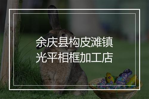 余庆县构皮滩镇光平相框加工店