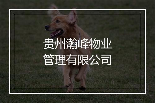 贵州瀚峰物业管理有限公司