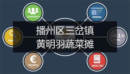 播州区三岔镇黄明羽蔬菜摊