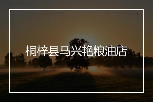 桐梓县马兴艳粮油店