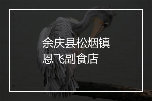 余庆县松烟镇恩飞副食店