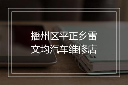 播州区平正乡雷文均汽车维修店