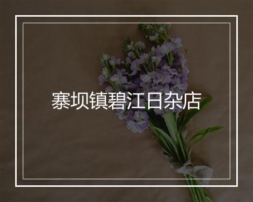 寨坝镇碧江日杂店