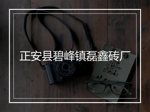 正安县碧峰镇磊鑫砖厂