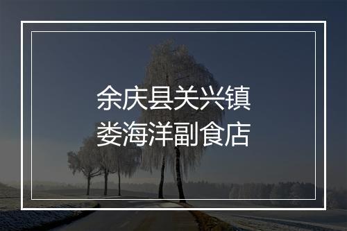余庆县关兴镇娄海洋副食店