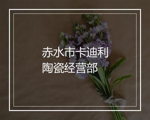 赤水市卡迪利陶瓷经营部