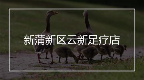 新蒲新区云新足疗店