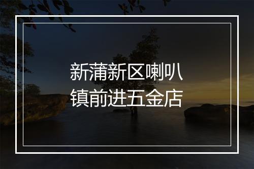新蒲新区喇叭镇前进五金店