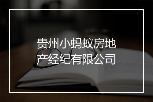 贵州小蚂蚁房地产经纪有限公司