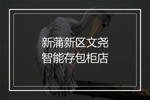 新蒲新区文尧智能存包柜店