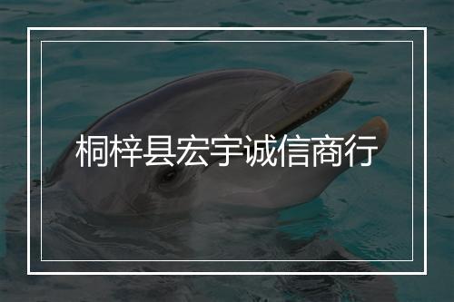 桐梓县宏宇诚信商行