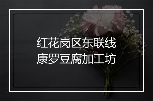 红花岗区东联线康罗豆腐加工坊