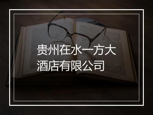 贵州在水一方大酒店有限公司