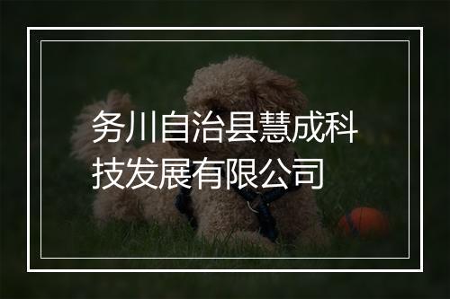 务川自治县慧成科技发展有限公司