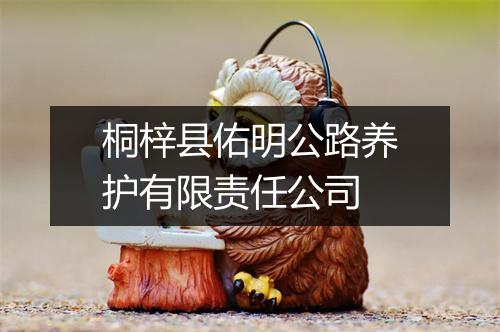 桐梓县佑明公路养护有限责任公司