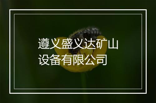 遵义盛义达矿山设备有限公司