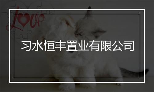 习水恒丰置业有限公司