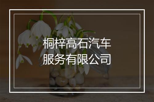 桐梓高石汽车服务有限公司
