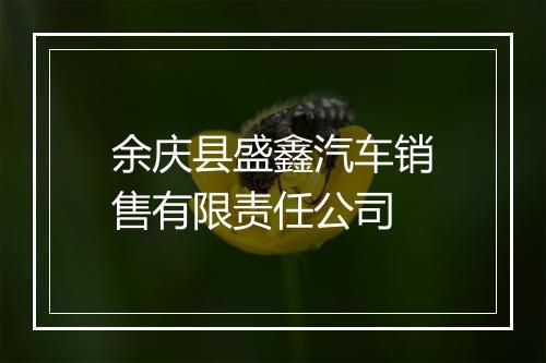 余庆县盛鑫汽车销售有限责任公司