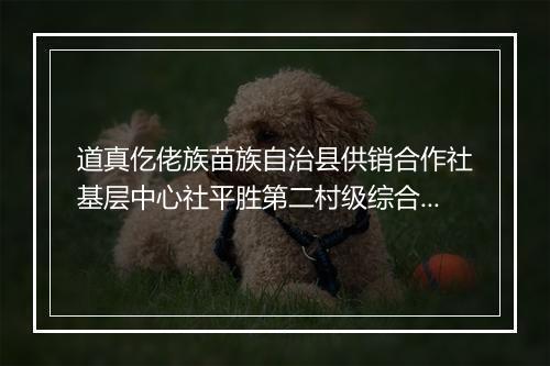 道真仡佬族苗族自治县供销合作社基层中心社平胜第二村级综合服务站