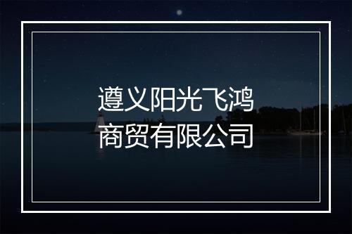 遵义阳光飞鸿商贸有限公司